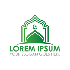 mosque vector , ramadan logo vector