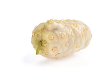 Ripe noni,fruit isolated on white background.