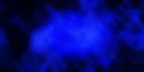 Dark BLUE vector template with circles.