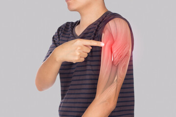 x-ray shoulder muscle pain