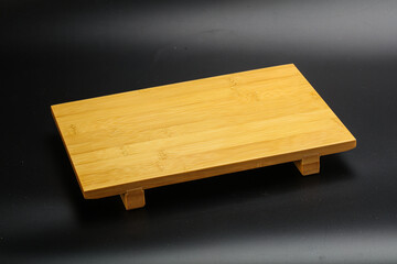 Wooden board for kitchen isolated