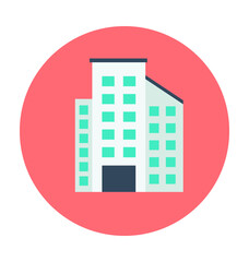 Hospital Colored Vector Illustration