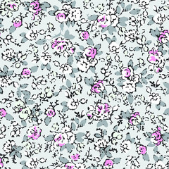 Floral seamless pattern For textile, wallpapers, print, wrapping paper. Vector stock illustration.