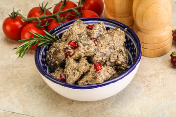 Chicken Liver with cream sauce