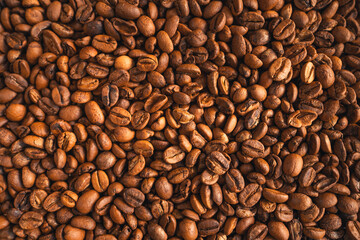 Home-made roasted coffee beans