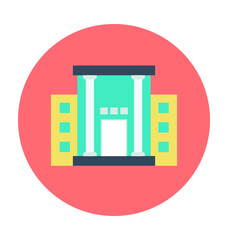 Large Home Colored Vector Illustration