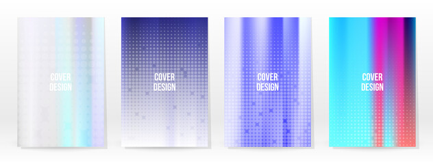 Holographic Poster Set Iridescent Technology Cover