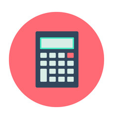 Calculator Colored Vector Icon