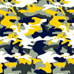 Fashionable camouflage pattern, vector illustration.Military print  Vector wallpaper