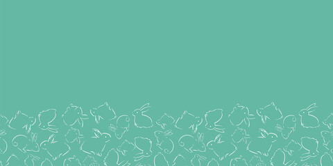 Easter Bunny Seamless Pattern