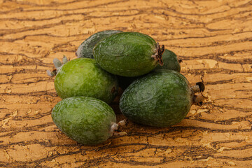 Tropical green sweet fruit Feijoa