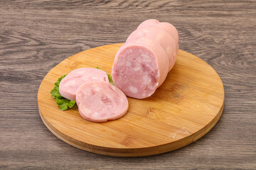 Natural ham with two slices