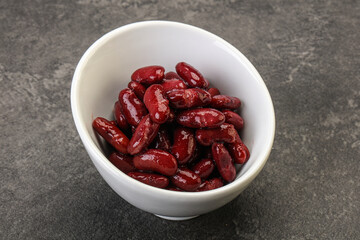 Canned red Kidney in the bowl