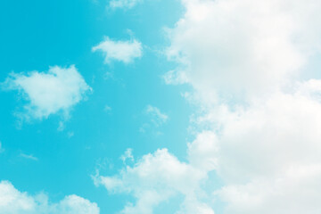 Fototapeta na wymiar sky and cloud background with a blue colored