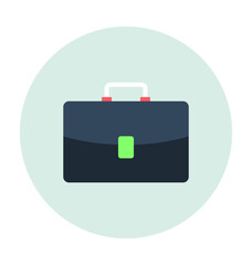 Briefcase Colored vector Icon