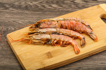 Tasty big Langoustine over the board