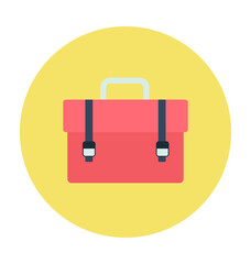 Business Bag Colored Vector Icon 