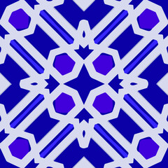 Geometric vector pattern with triangular elements. Seamless abstract ornament for wallpapers and backgrounds.
