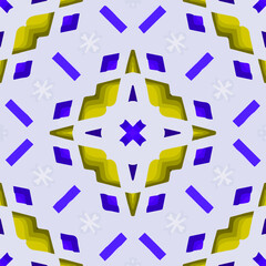 Geometric vector pattern with triangular elements. Seamless abstract ornament for wallpapers and backgrounds.
