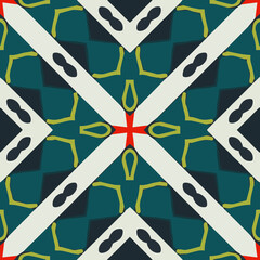 Geometric vector pattern with triangular elements. Seamless abstract ornament for wallpapers and backgrounds. 