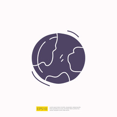 travel holiday tour and vacancy concept vector illustration. world doodle silhouette glyph icon sign symbol