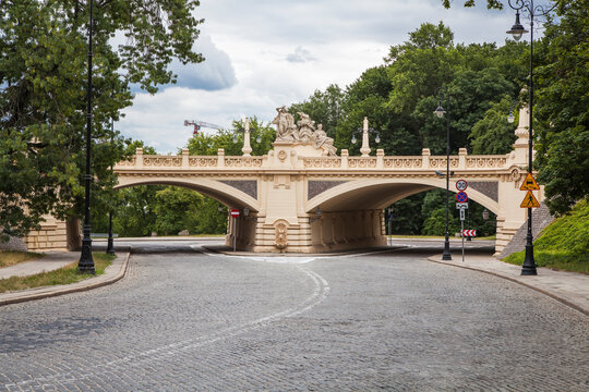 Stanislaw Markiewicz viaduct in Warsaw. Karowa Street