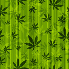 Cannabis seamless pattern