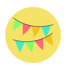 Buntings Colored Vector Icon