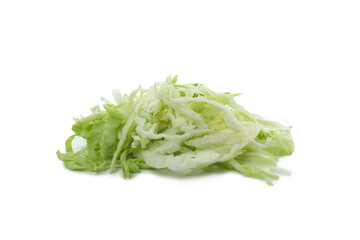 Fresh sliced cabbage isolated on white background