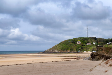 Barneville- Carteret beach in the Cotentin coast