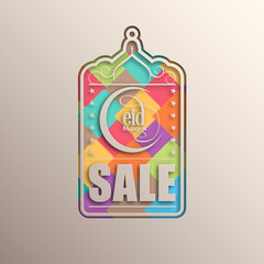 Eid festive sale card for commercial purpose.