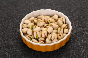 Pistachio nuts heap