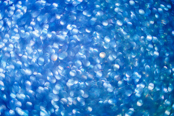 background of abstract glitter lights. blue. de-focused. banner. High quality photo