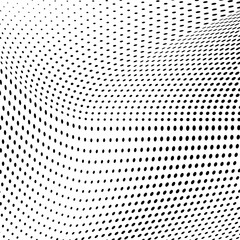 Abstract halftone wave dotted background