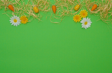 Background in green for easter or spring