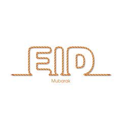 Eid Mubarak greeting card for the Muslim community festival celebration.