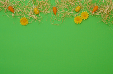 Background in green for easter or spring
