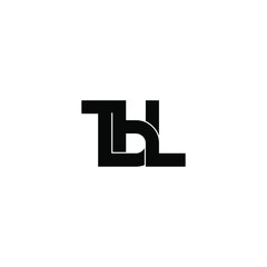 tbl letter original monogram logo design