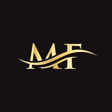 MF Letter Linked Logo for business and company identity. Initial Letter MF Logo Vector Template.