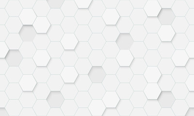 Hexagon seamless pattern. Abstract hexagonal background.