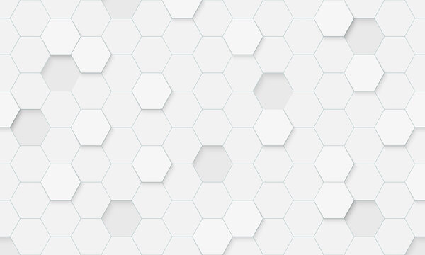 Hexagon seamless pattern. Abstract hexagonal background.