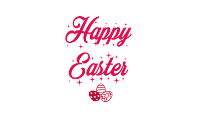 Easter Wishes, Typography for print or use as poster, card, flyer or T Shirt