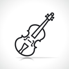 Vector violin line icon design © Francois Poirier