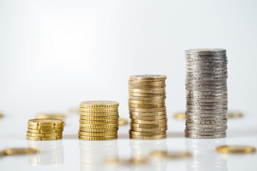 Concept of investing money for retirement and growing value over time