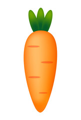Abstract Carrot Icon Isolated on White Background. Vector Illustration