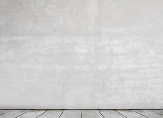 room with concrete wall