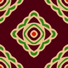 Geometric vector pattern with triangular elements. Seamless abstract ornament for wallpapers and backgrounds. 