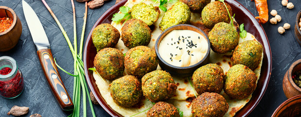 Falafel balls,vegetarian dish
