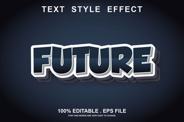future text effect editable