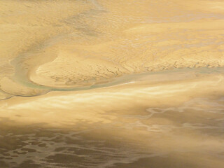 vue aérienne de la Baie de Somme en France